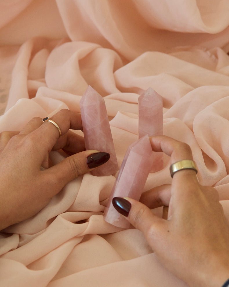 Pink Caribbean Calcite Point