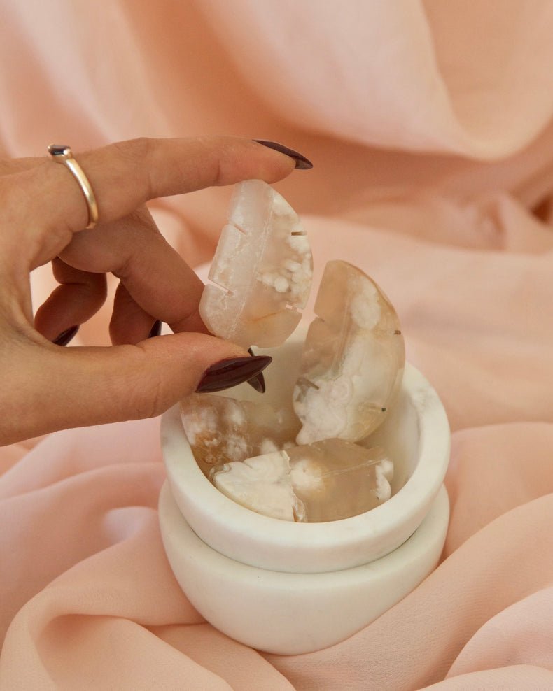 Flower Agate Leaf