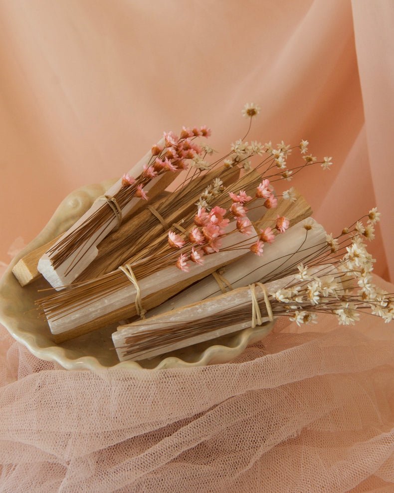 Selenite + Palo Santo Bundle